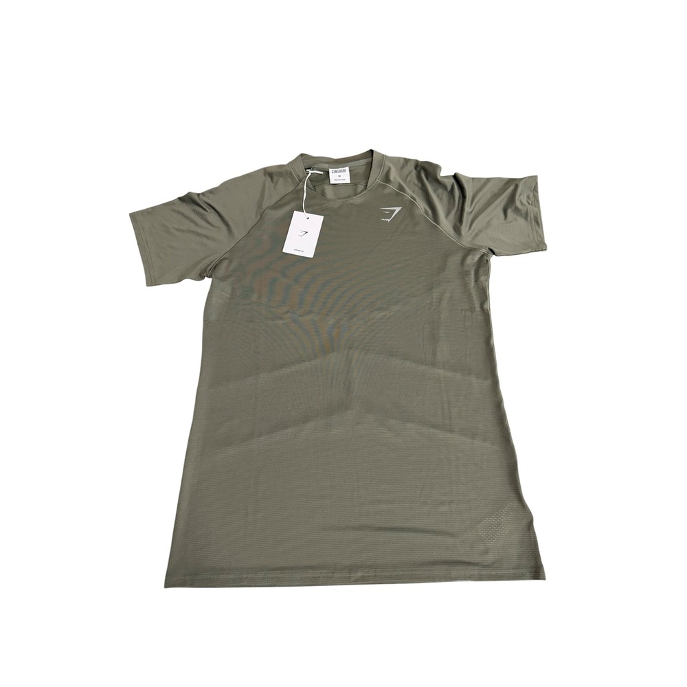 923. Gymshark WoMen's Green Short Sleeve T-Shirt Size M Athletic Workout Top